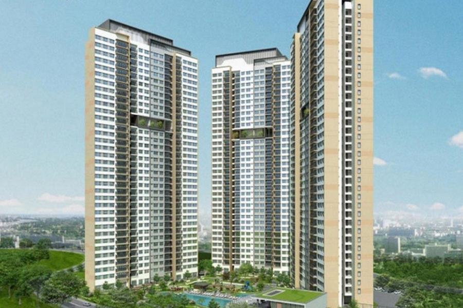 Phối cảnh tổng quan của dự án căn hộ Palm Spring - Palm City quận 2