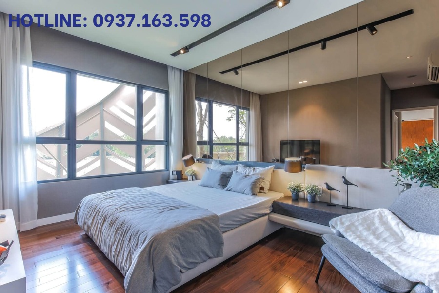 Hình ảnh phòng ngủ tại căn hộ Palm Heights Palm City