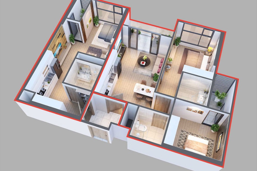 Dual Key căn hộ là loại hình nhà ở độc đáo, có hai căn hộ riêng biệt được kết nối với nhau bởi một lối đi chung Dual Key căn hộ là loại hình nhà ở độc đáo, có hai căn hộ riêng biệt được kết nối với nhau bởi một lối đi chung